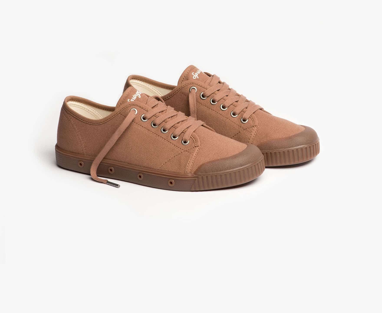 Spring Court G2 HEAVY CANVAS Men's Trainers Brown | South Africa-38RDCSIAU